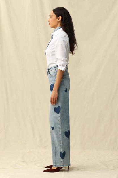 Bayeas Rosalind High Rise Barrel Jean