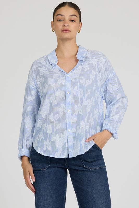 Dear John Adrianna Burnout Blouse