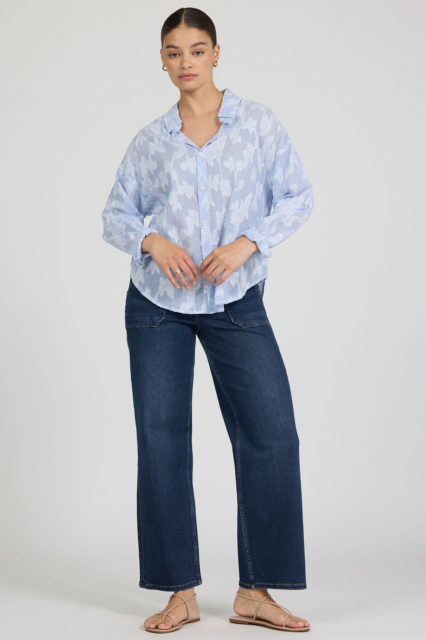 Dear John Adrianna Burnout Blouse