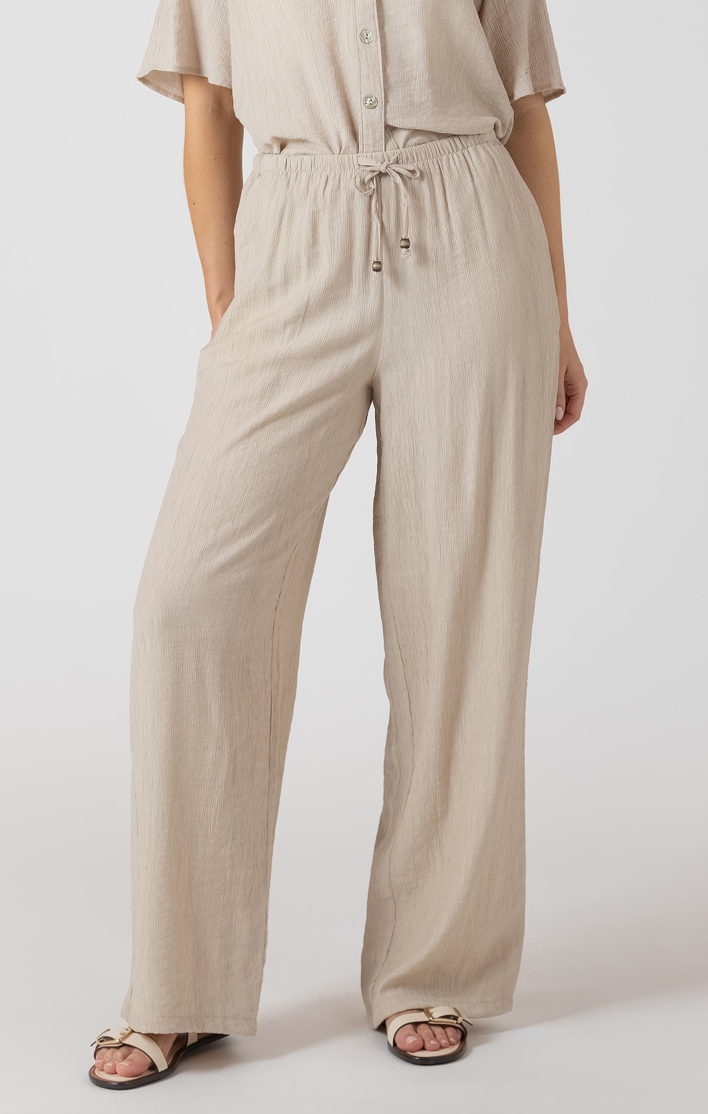Dex Drawstring Wide Leg Pant