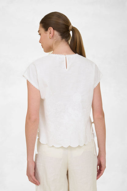 Zoe & Claire Dolman Sleeve Embroidered Top