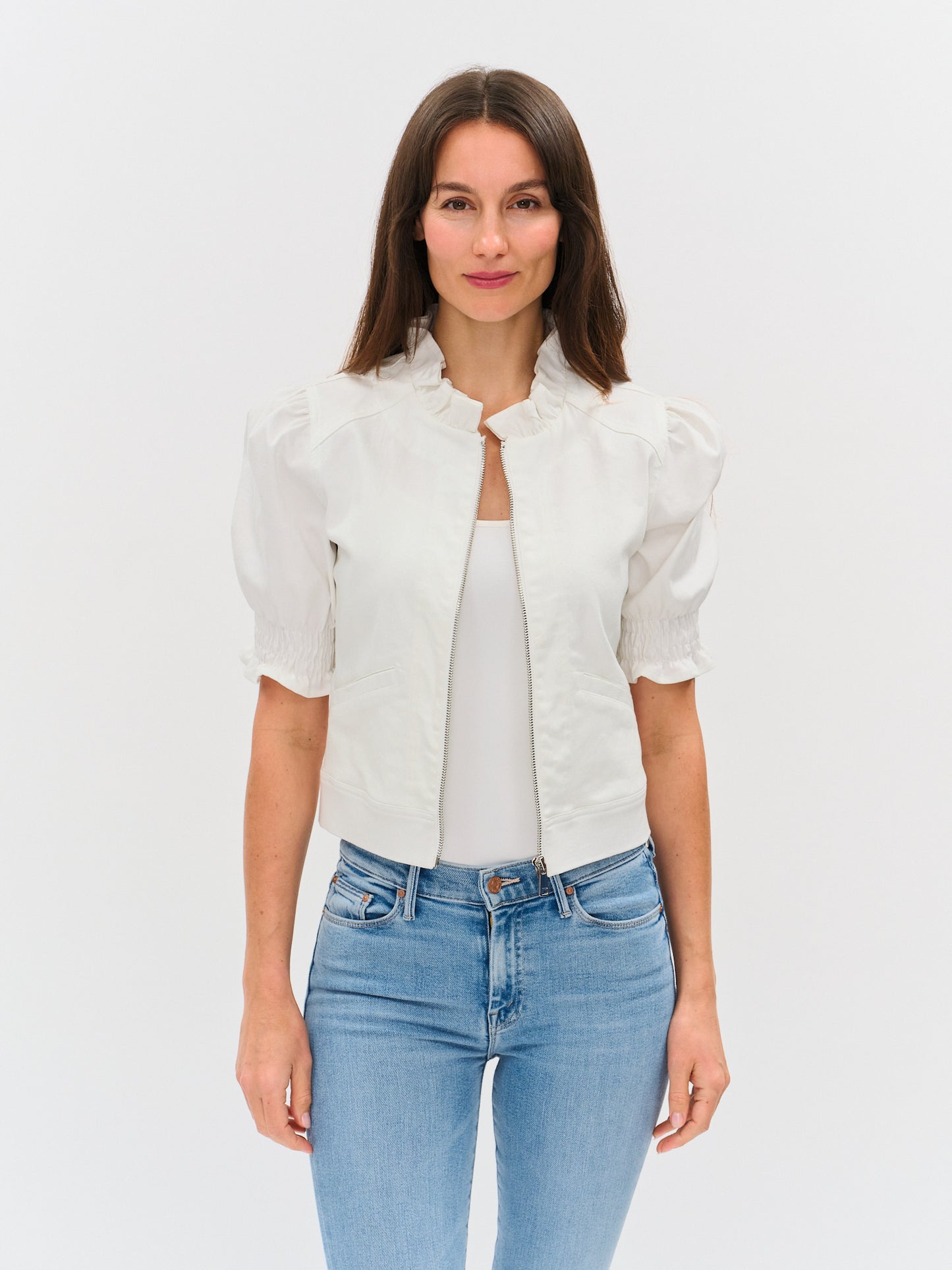 Six Fifty Madison Ruffled Sleeve Jacket
