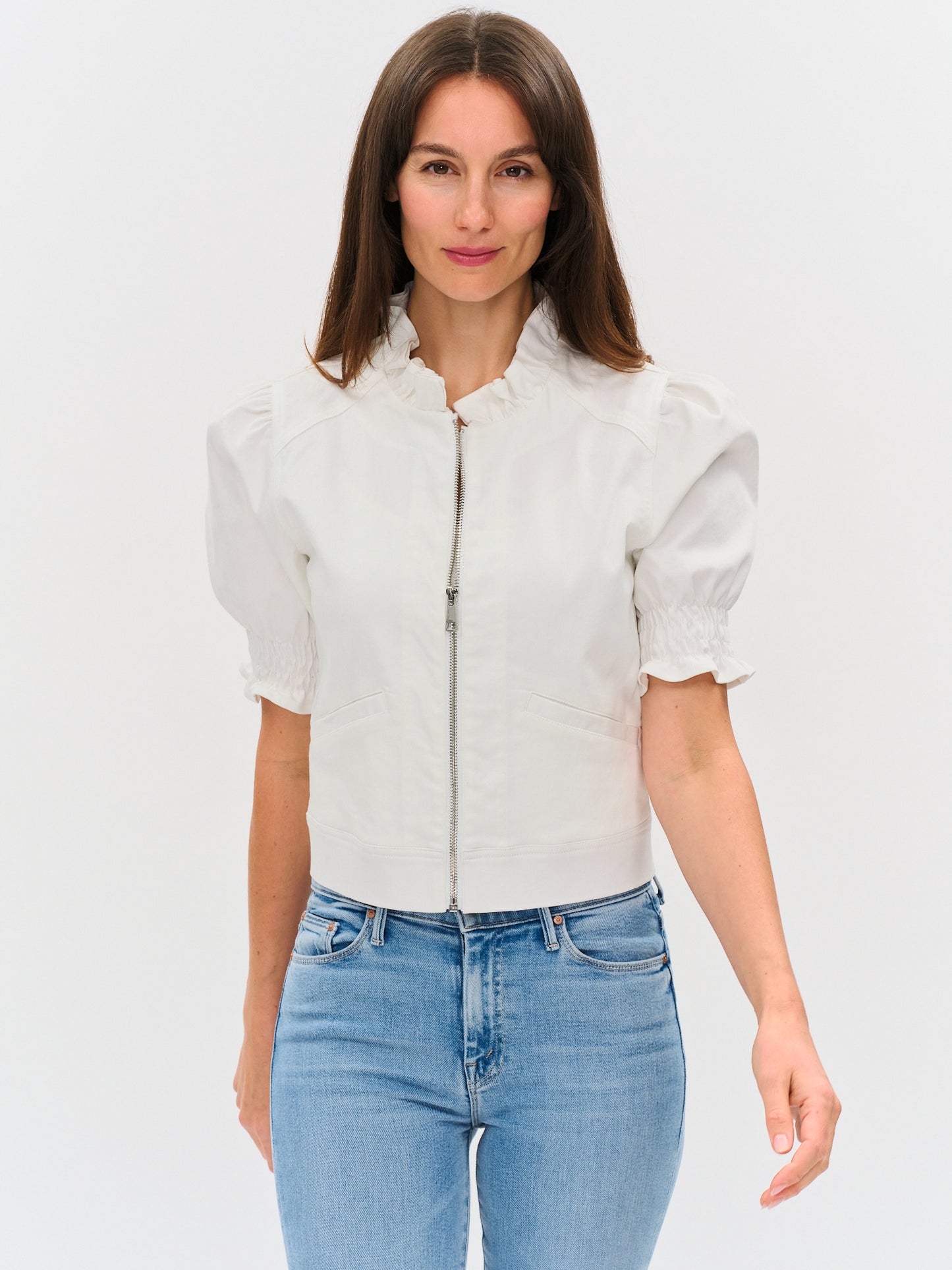 Six Fifty Madison Ruffled Sleeve Jacket