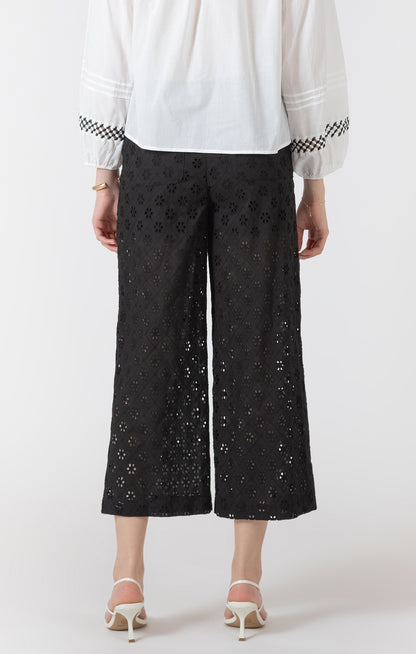 Dex Openwork Embroidered Trouser