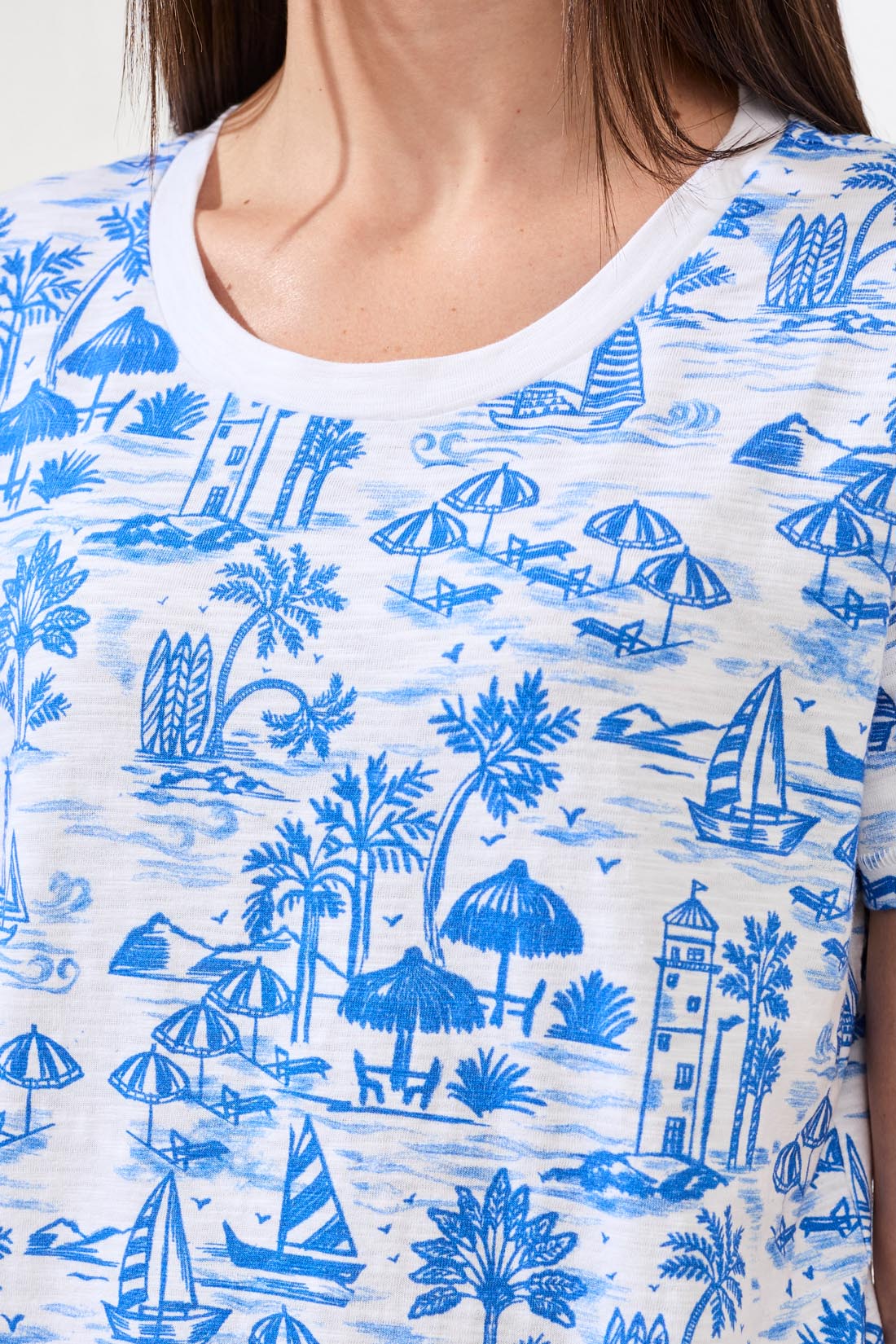 Tribal S/S Crew Neck Top