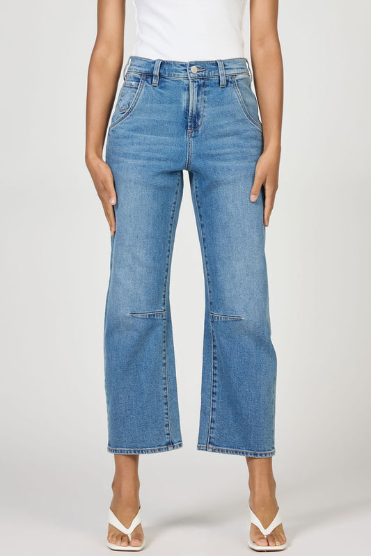 Dear John Lasso High Rise Barrel Jean