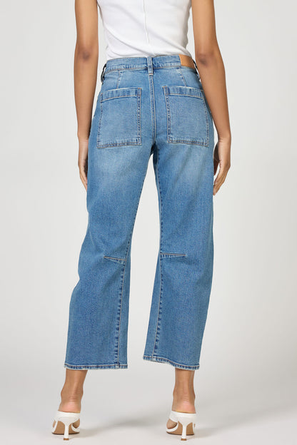 Dear John Lasso High Rise Barrel Jean