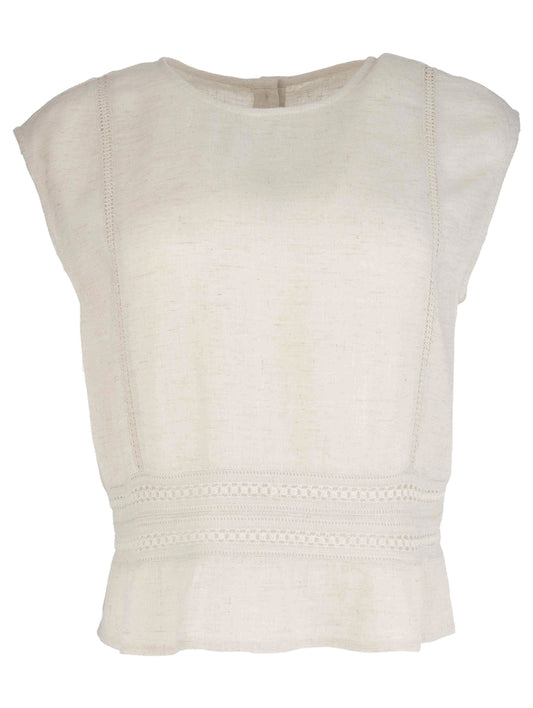 Kut from the Kloth Carly- Crochet Lattic Tank Top