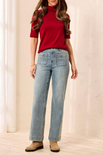 Tribal Sophia Curvy Straight Leg Ankle Jen