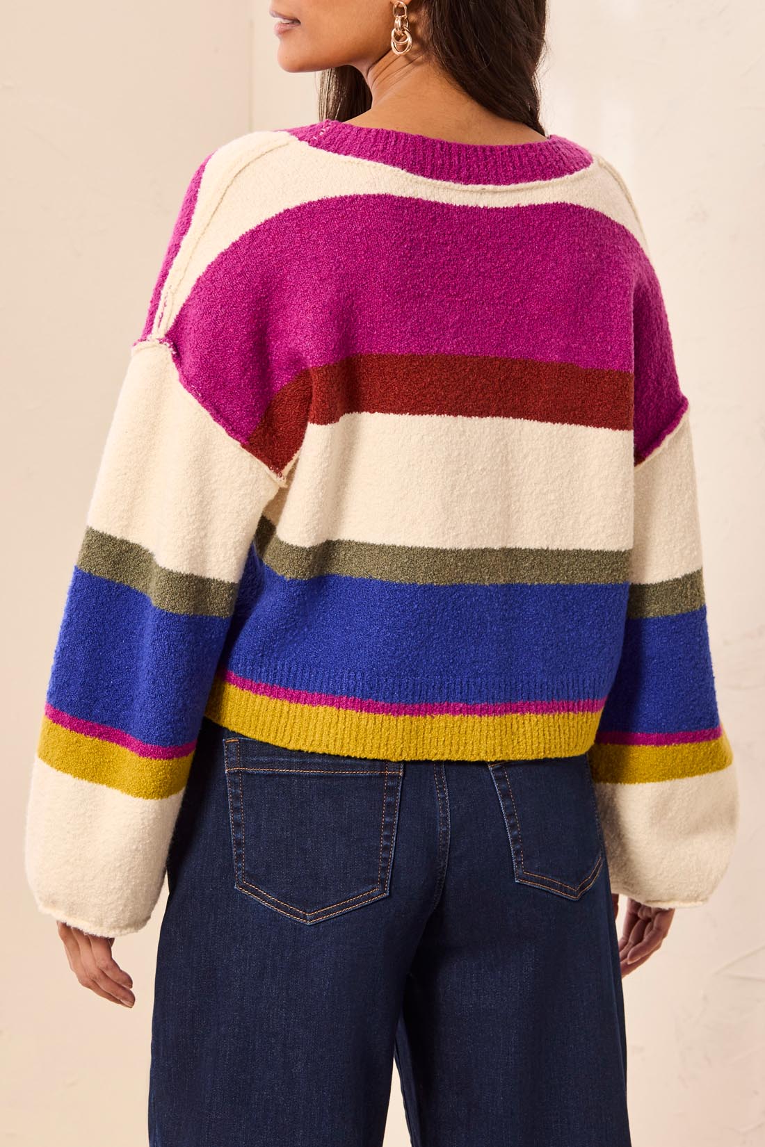 Tribal Puff Sleeve Cardigan