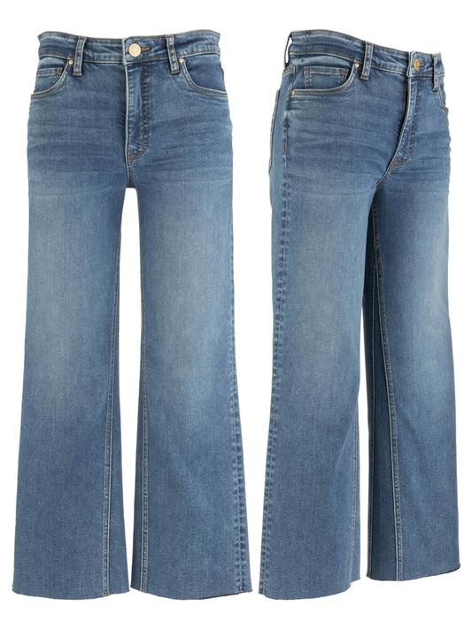Kut from the Kloth Kelsey High Rise Ankle Flare-Leader