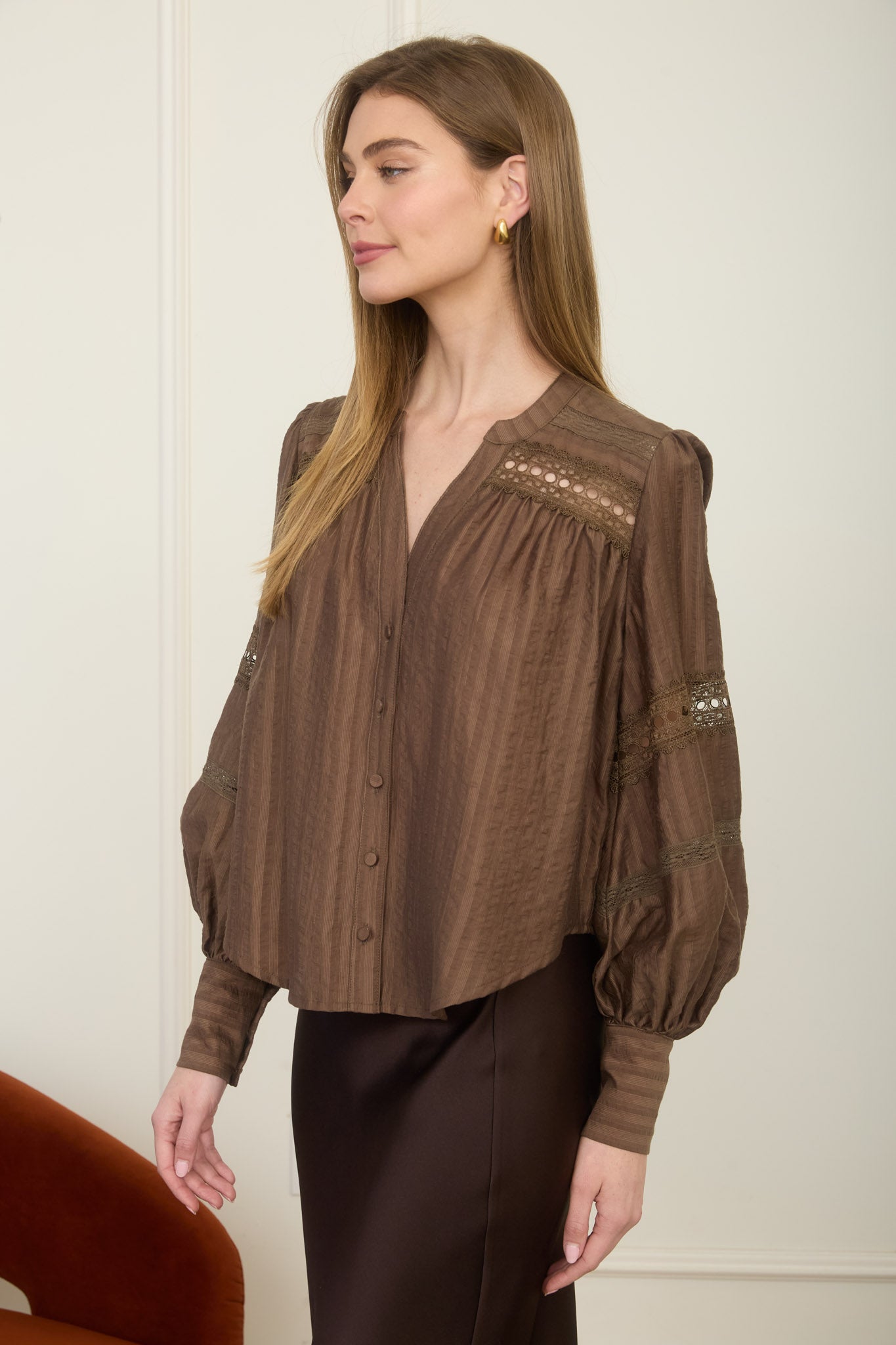 Zoe & Claire Lace Detail Top