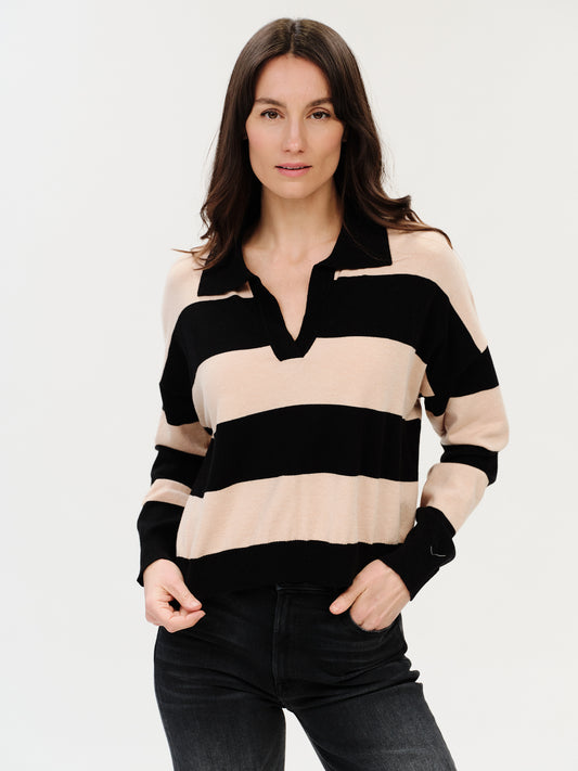 Six Fifty Kate Stripe Collar Sweater