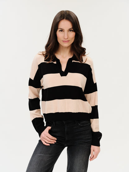 Six Fifty Kate Stripe Collar Sweater