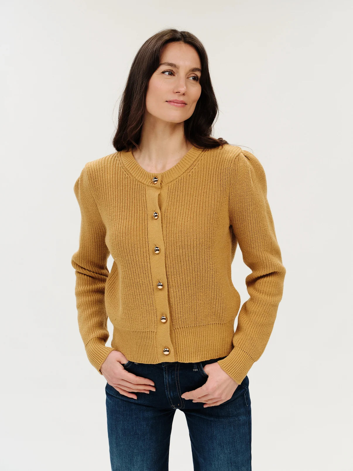 Six Fifty Fia Puff Shoulder Cardigan