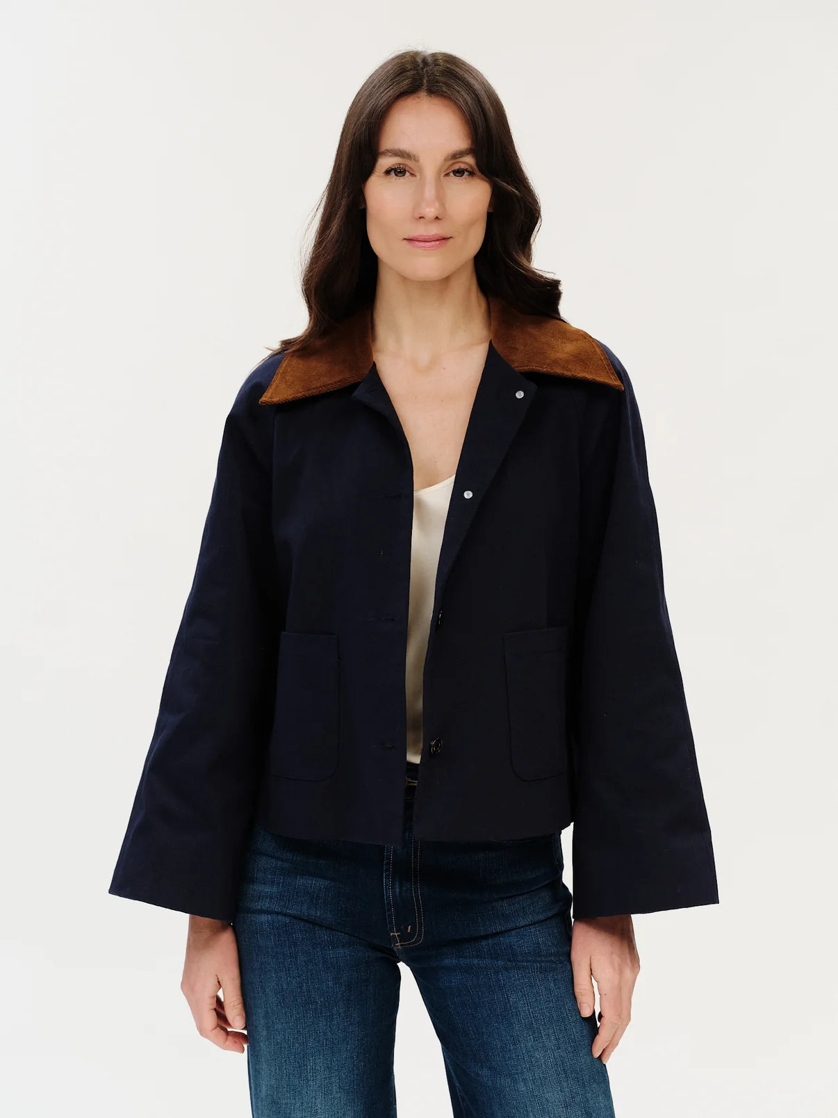 Six Fifty Candice Corduroy Collar Canvas Jacket