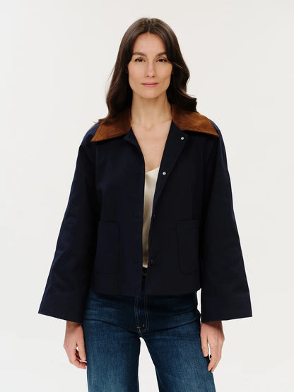Six Fifty Candice Corduroy Collar Canvas Jacket