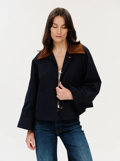 Six Fifty Candice Corduroy Collar Canvas Jacket