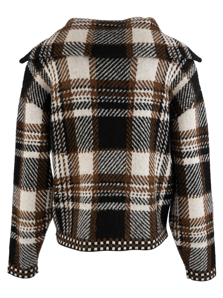 Kut from the Kloth Rue Sweater Zip Up Knit Jacket