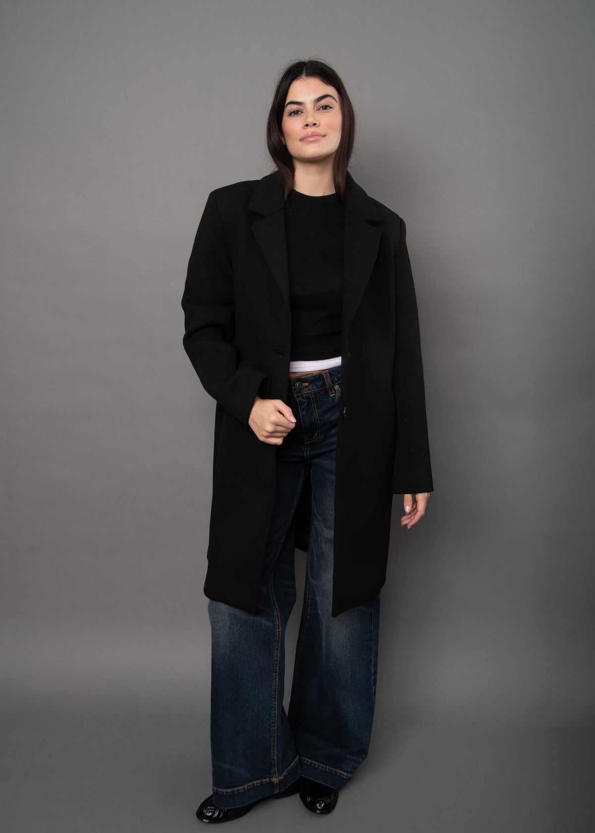 RD Style Despina Scuba Coat with Hood