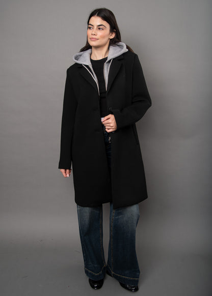 RD Style Despina Scuba Coat with Hood