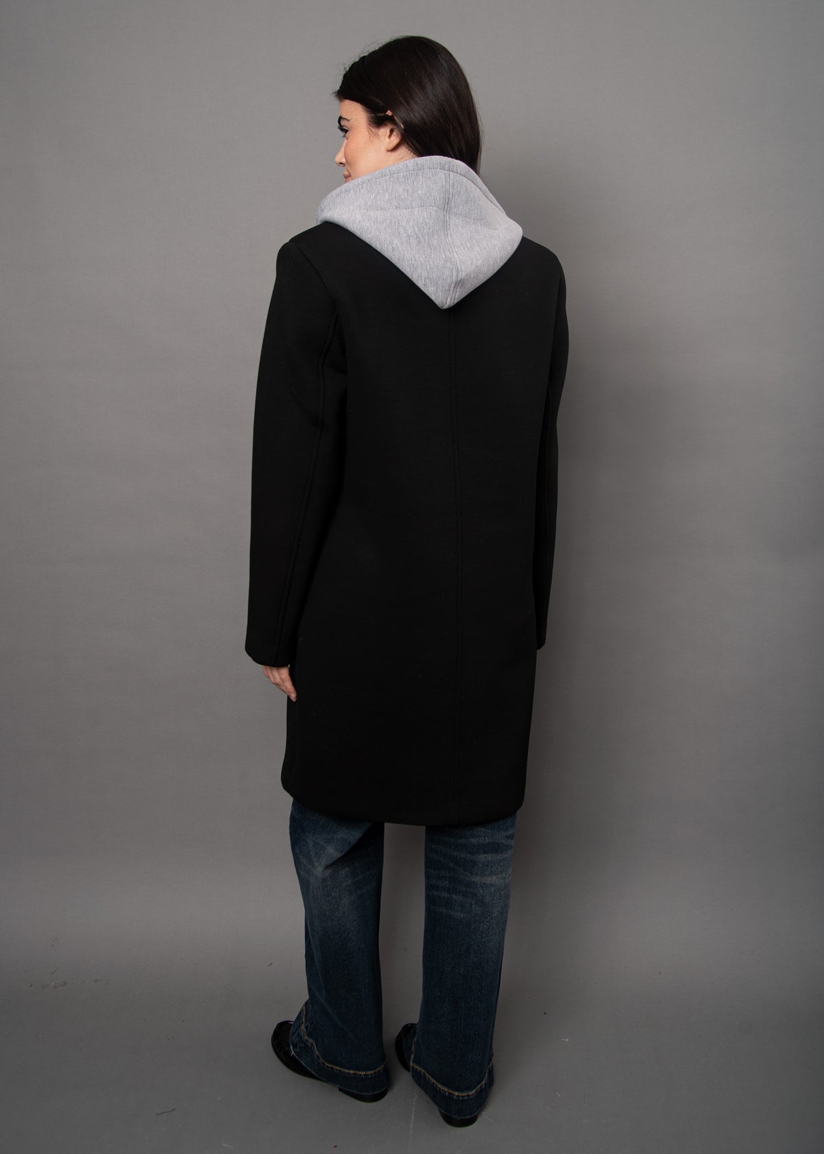 RD Style Despina Scuba Coat with Hood