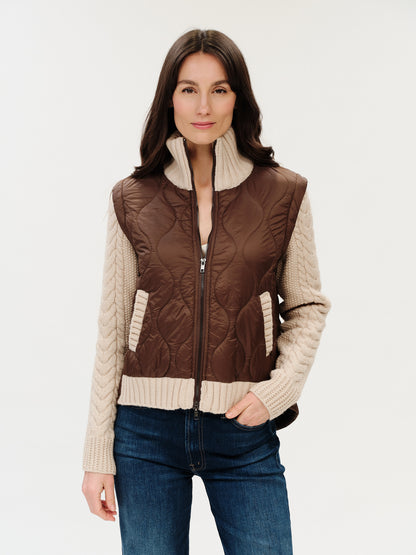 Six Fifty Melanie Mixed Media Jacket