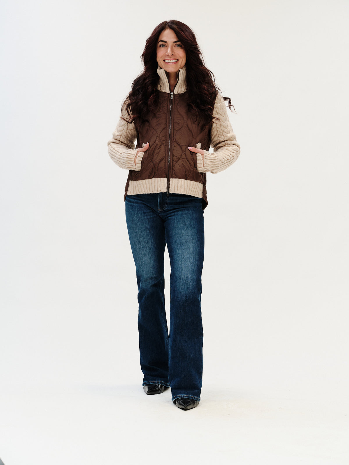 Six Fifty Melanie Mixed Media Jacket