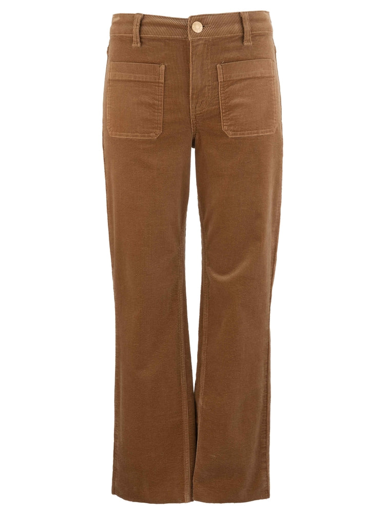 Kut from the Kloth Kelsey Mid Rise Ankle Flare- Camel