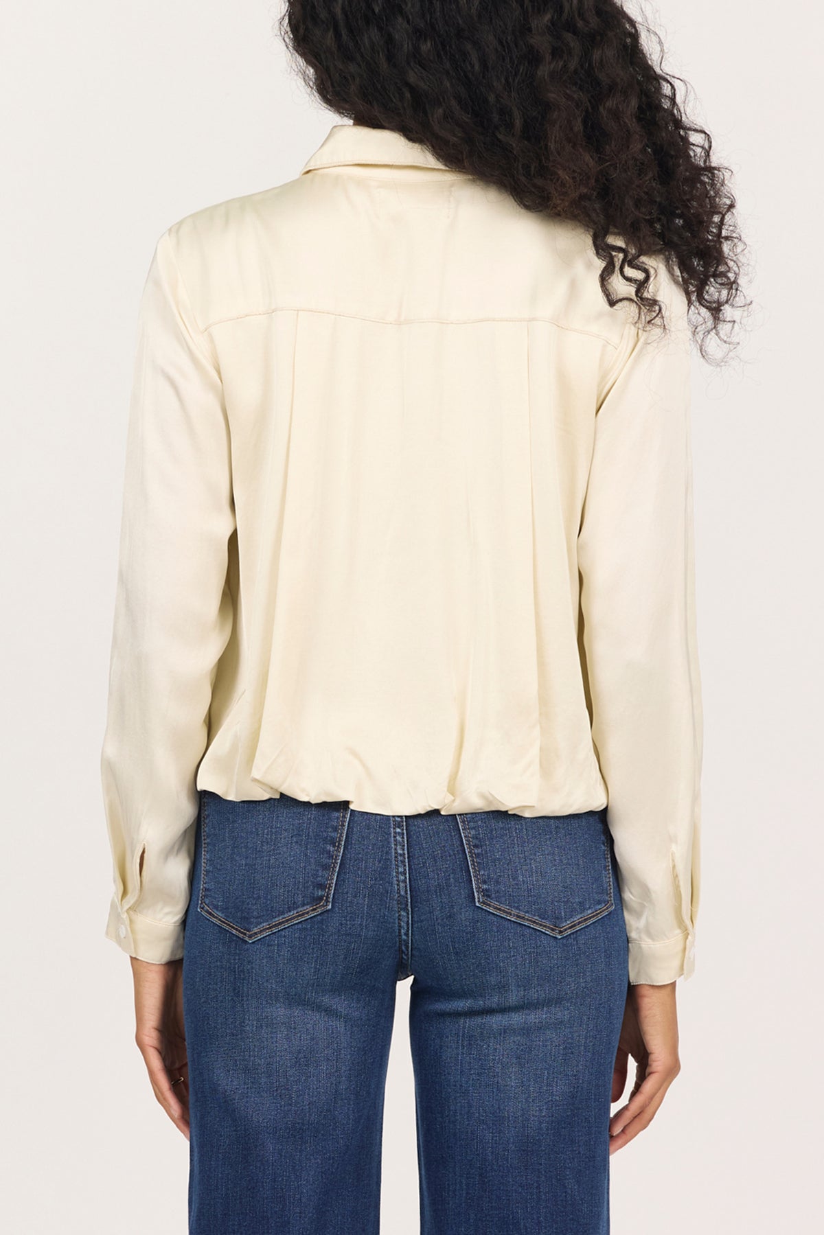 Dear John Maribel Relaxed Fit Bubble Hem Blouse