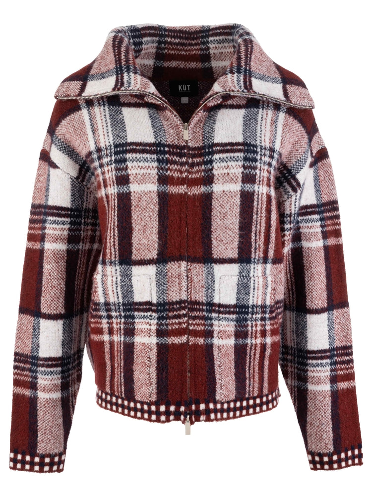 Kut from the Kloth Rue Zip Up Sweater Jacket