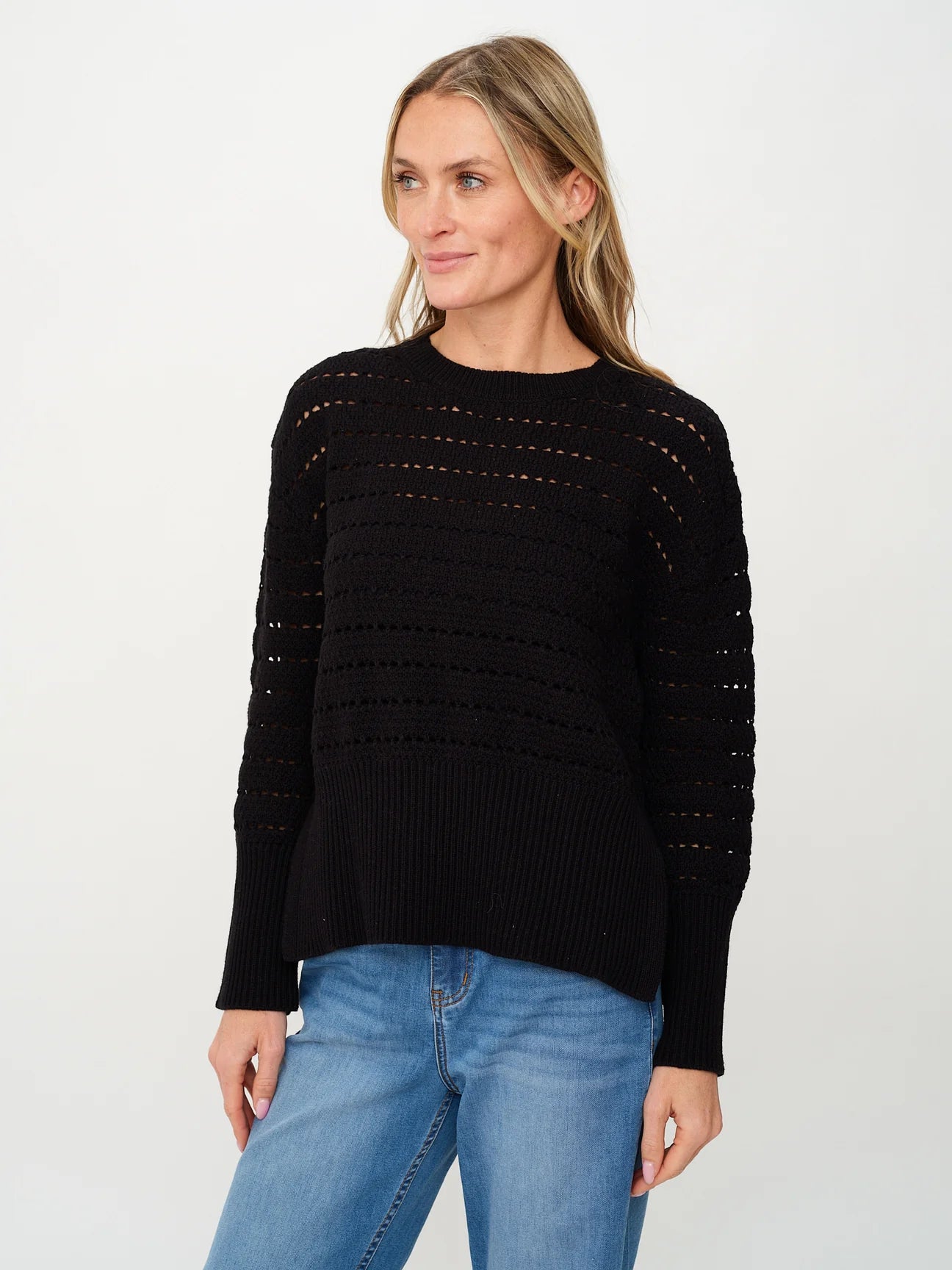 Six Fifty Jaden Crochet Crew Neck