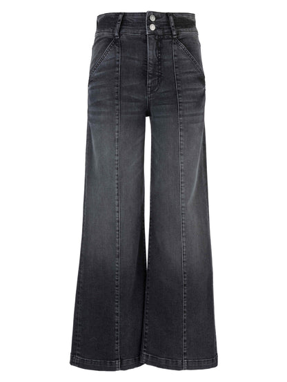 Kut from the Kloth  Meg High Rise Wide Leg W/ Slanted Front Pockets