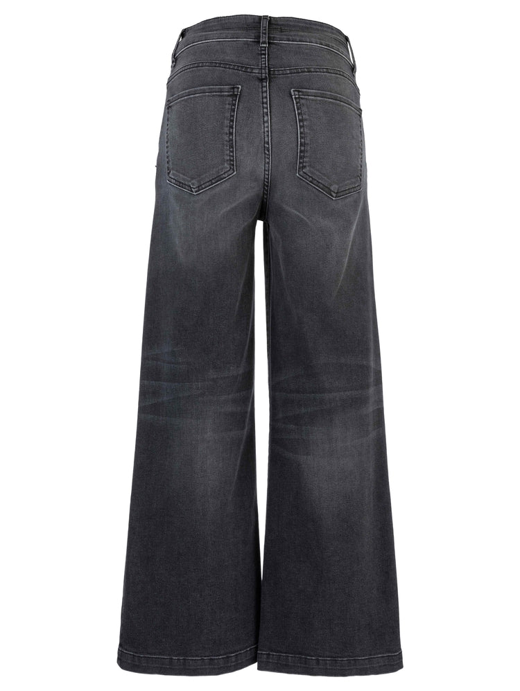 Kut from the Kloth  Meg High Rise Wide Leg W/ Slanted Front Pockets